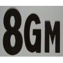 Lettere e numeri magnetici. LM 80